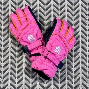 Hestra - Pink and Orange Winter Gloves